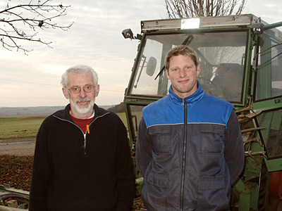 © Bio mit Gesicht Betriebsleiter und Sohn