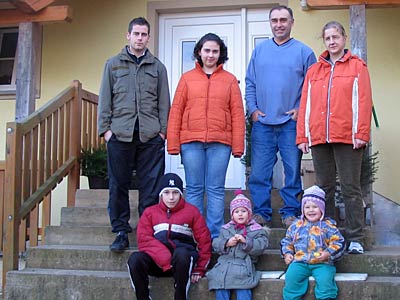 Betriebsleiter mit Familie