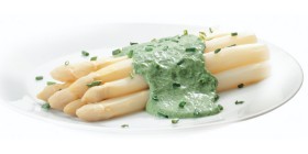 © tegut... Spargel mit Avocadosauce